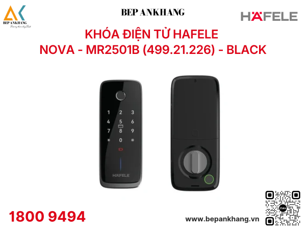 Khóa điện tử HAFELE  Nova - MR2501B (499.21.226) - BLACK